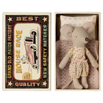 Maileg PRE ORDER Maileg Little sister mouse in matchbox Polka Dot - Estimated arrival mid February