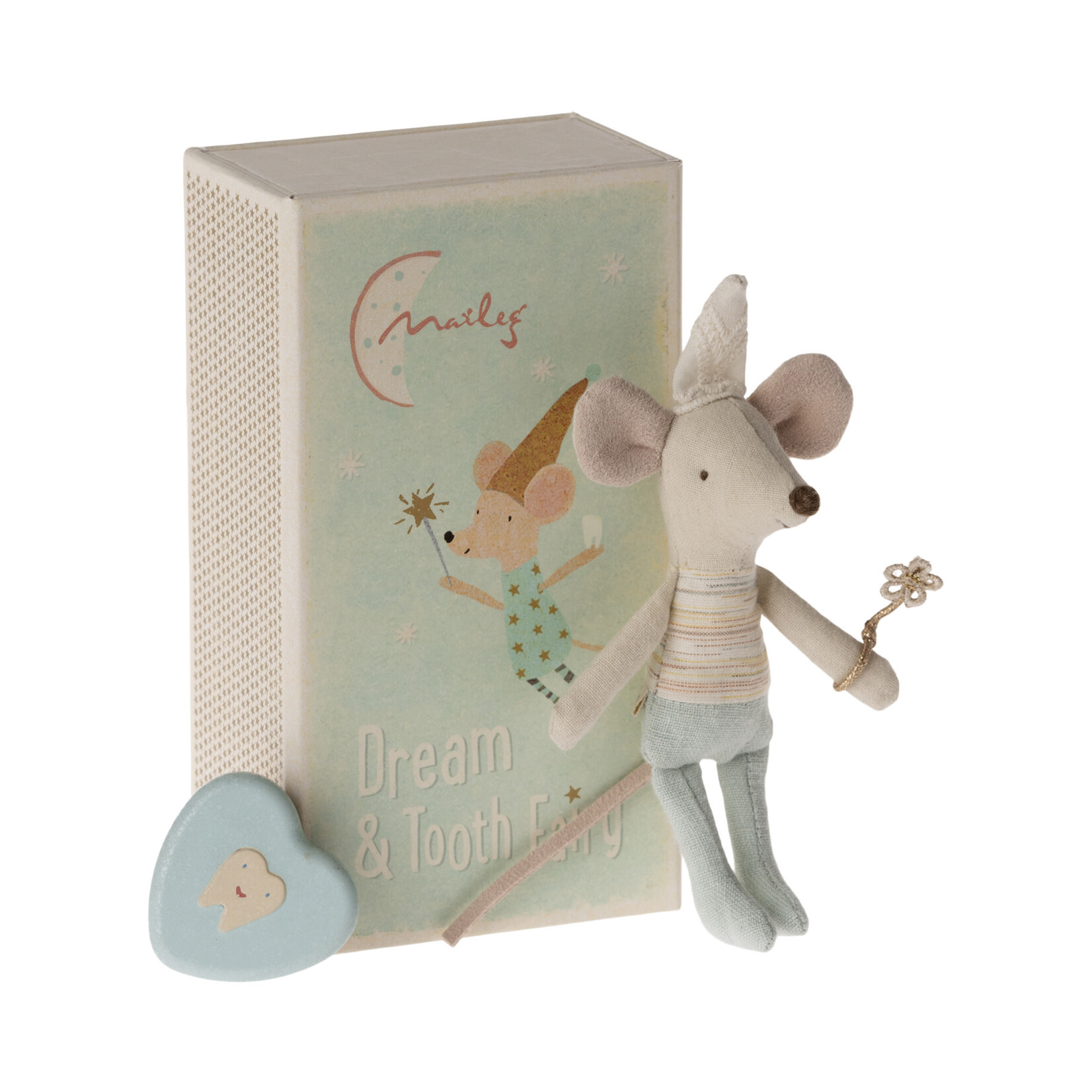 Maileg PRE ORDER Maileg Tooth fairy mouse Little brother in matchbox - Estimated arrival beginning June