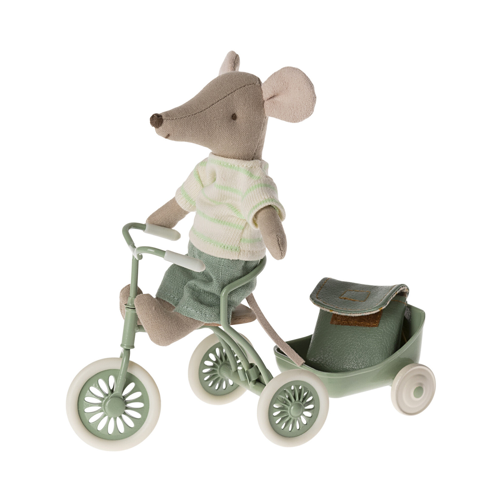 Maileg PRE ORDER Maileg Tricycle bike mouse Big brother - Green - Estimated arrival mid June