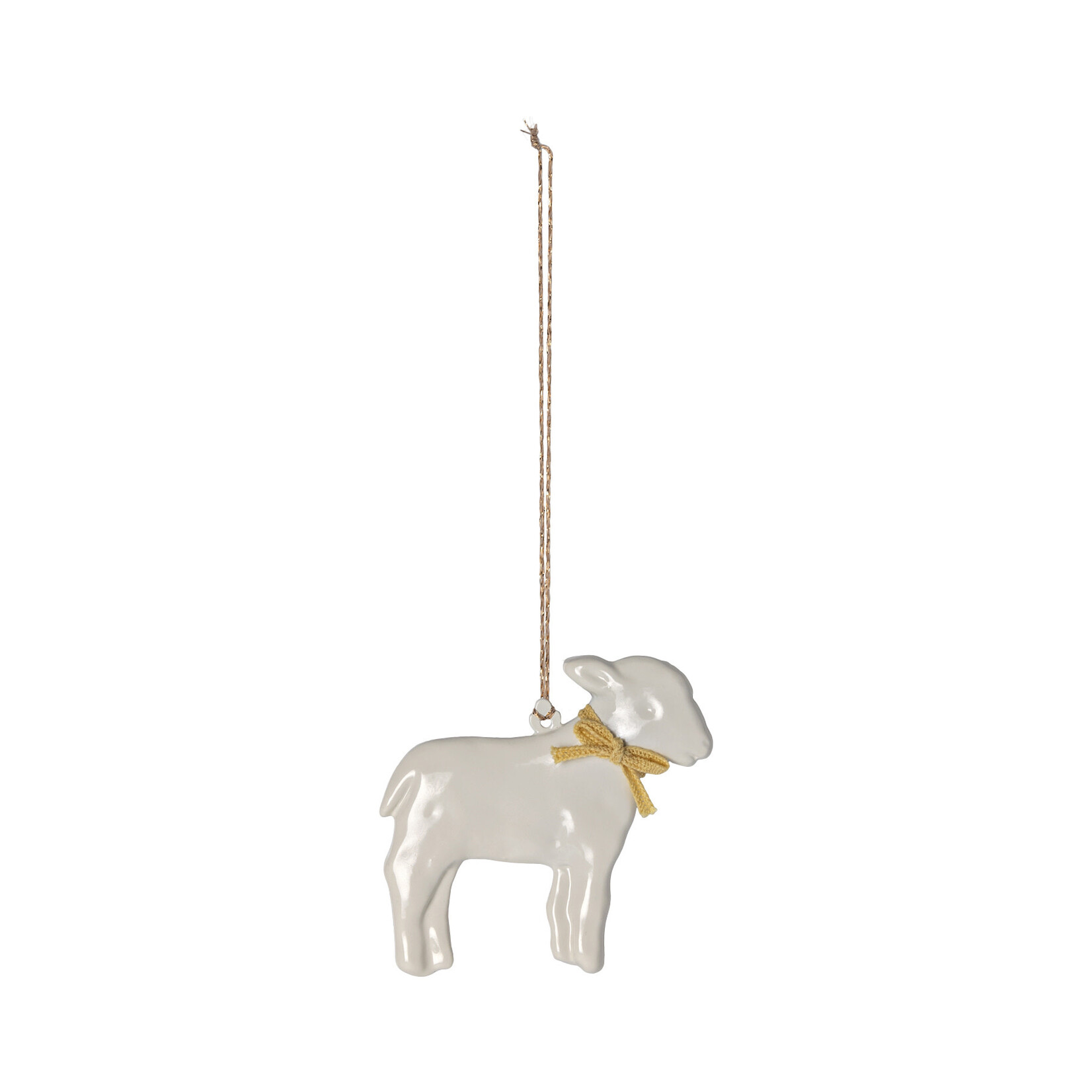 Maileg Maileg Metal Yellow Lamb Ornament Decoration