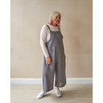 Chalk Grace Linen Jumpsuit Charcoal