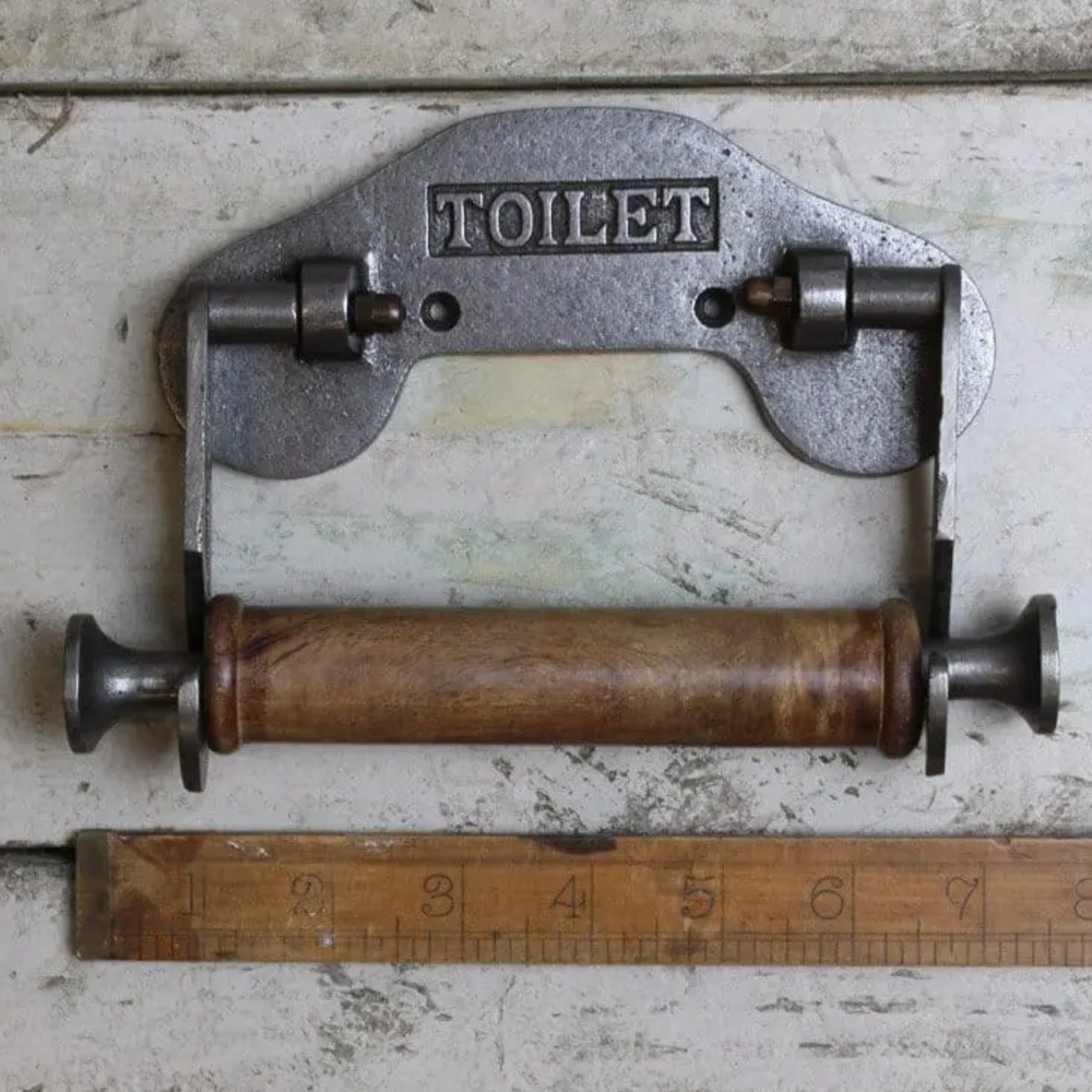 IRON RANGE Toilet Roll Holder ALBERT - Toilet Drop-In Arms Antique Iron