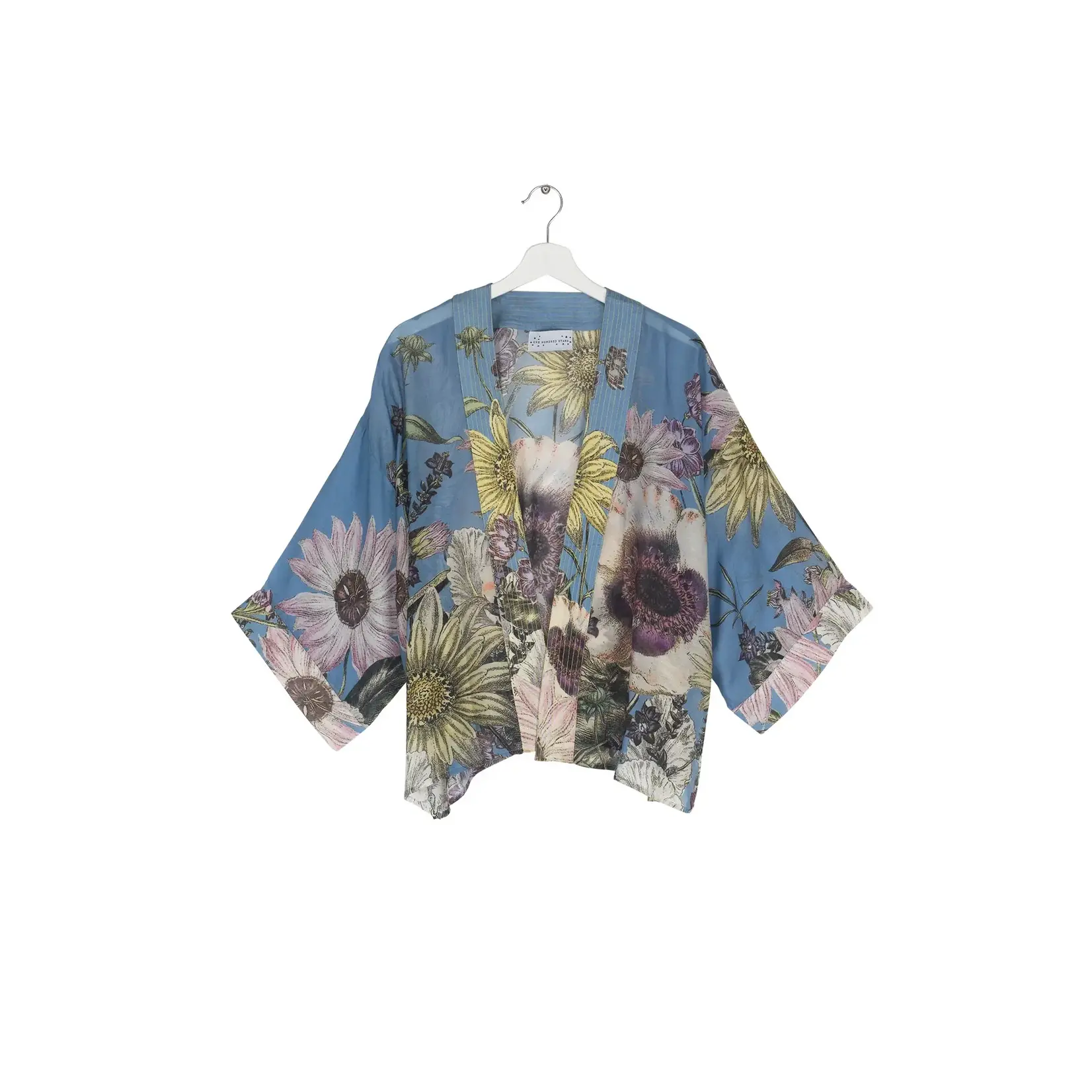 ONE HUNDRED STARS Daisy Cornflower Blue Kimono