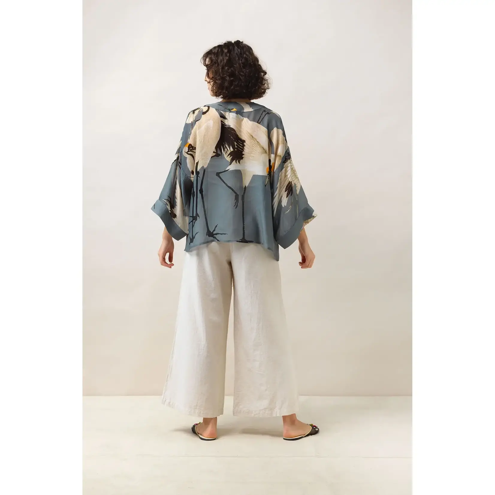 ONE HUNDRED STARS Kimono Stork Slate Grey