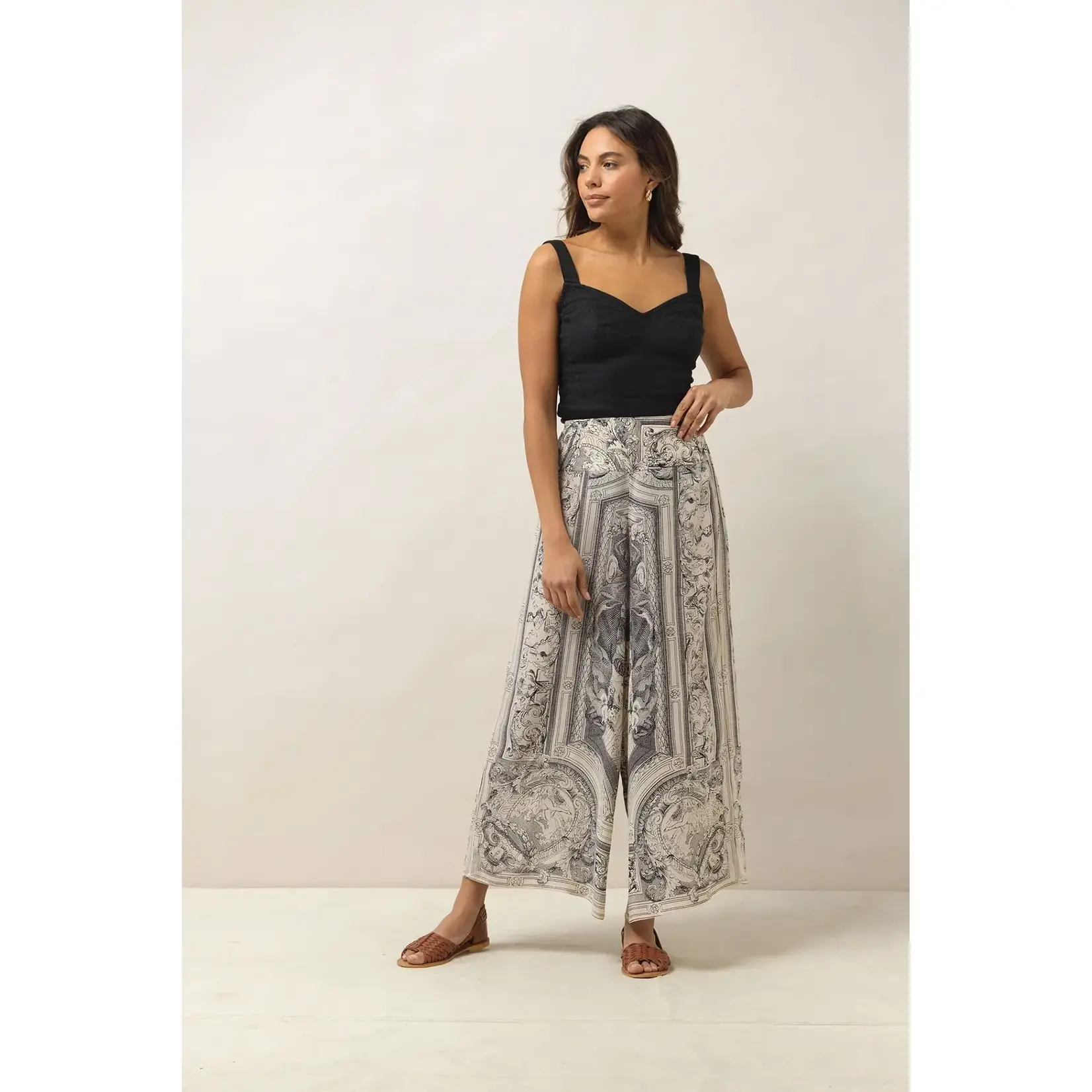 ONE HUNDRED STARS Cherub Natural Crepe Palazzo Pants