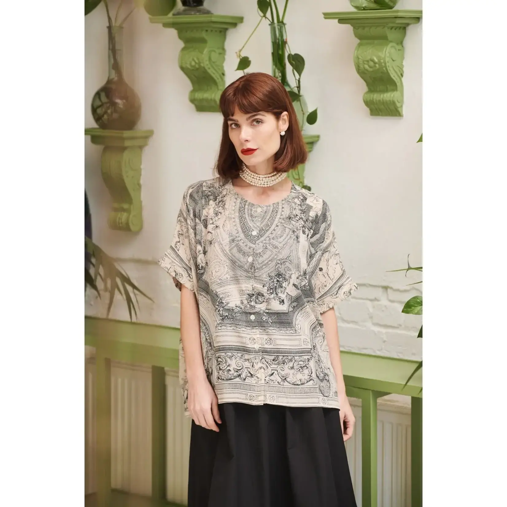 ONE HUNDRED STARS Cherub Natural Tea Blouse