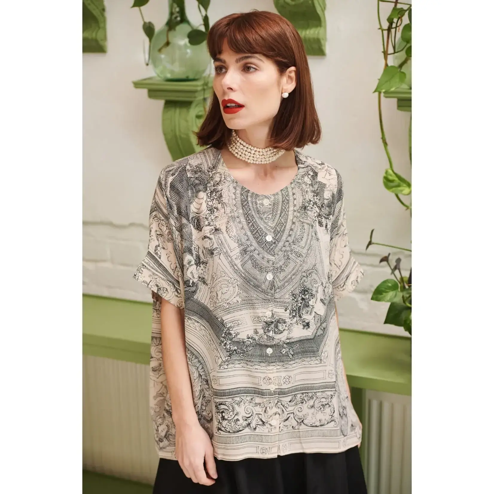 ONE HUNDRED STARS Cherub Natural Tea Blouse