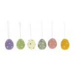 Fiona Walker Six Fiona Walker Easter Spotty Egg Decorations