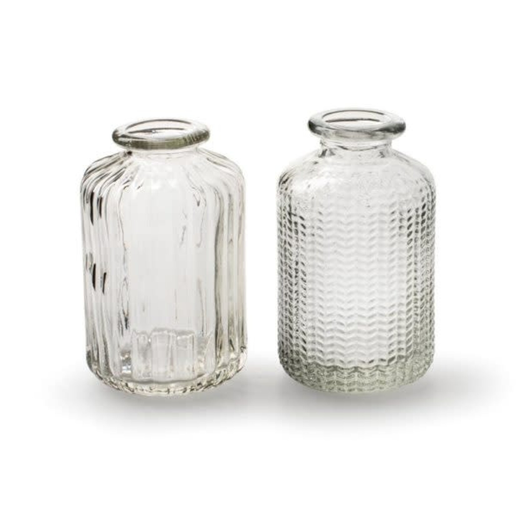 Casa Verde Jazz Clear Bottle Bud Vase 6x10cm