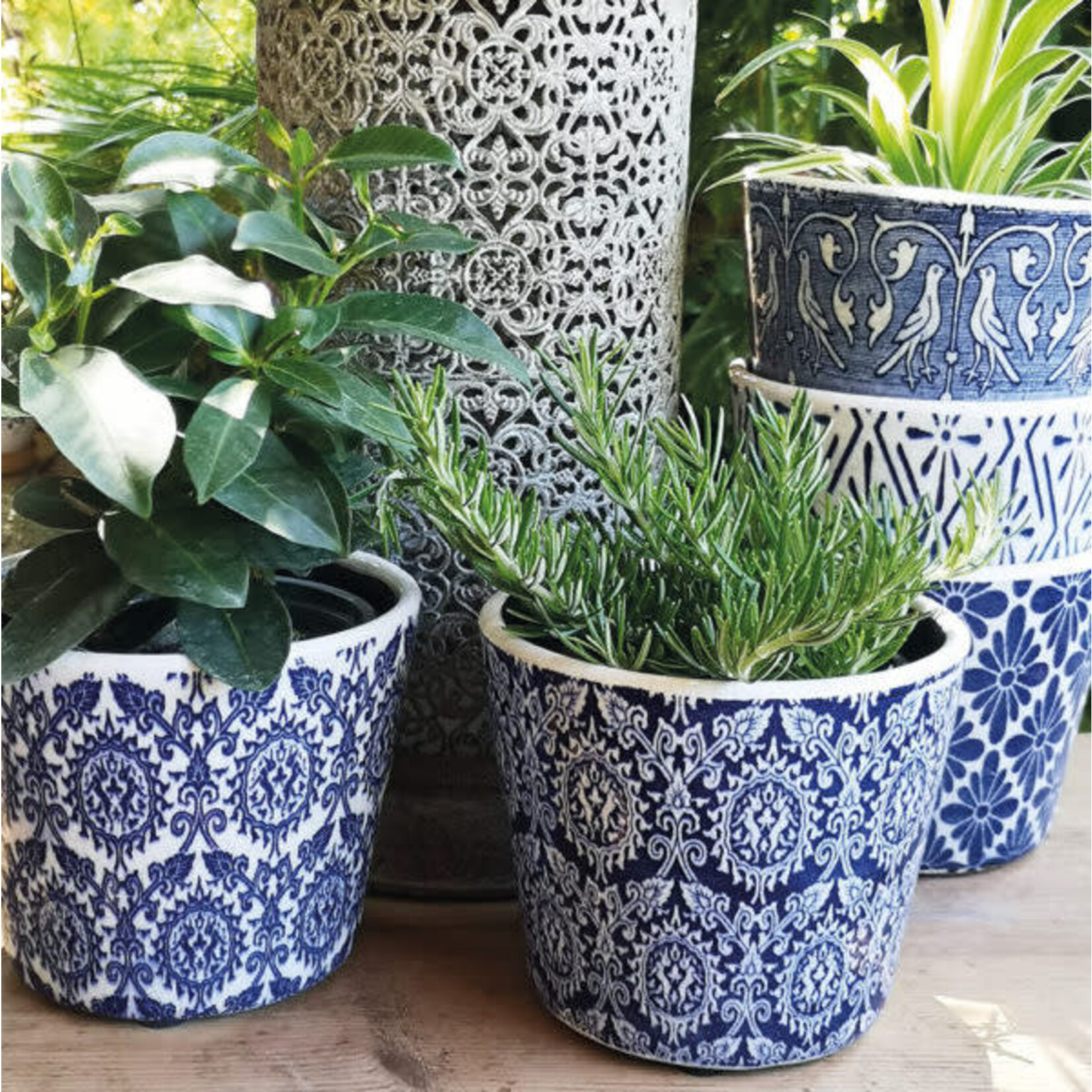 Casa Verde Plant Pot Delphi Midnight Blue 14x12cm