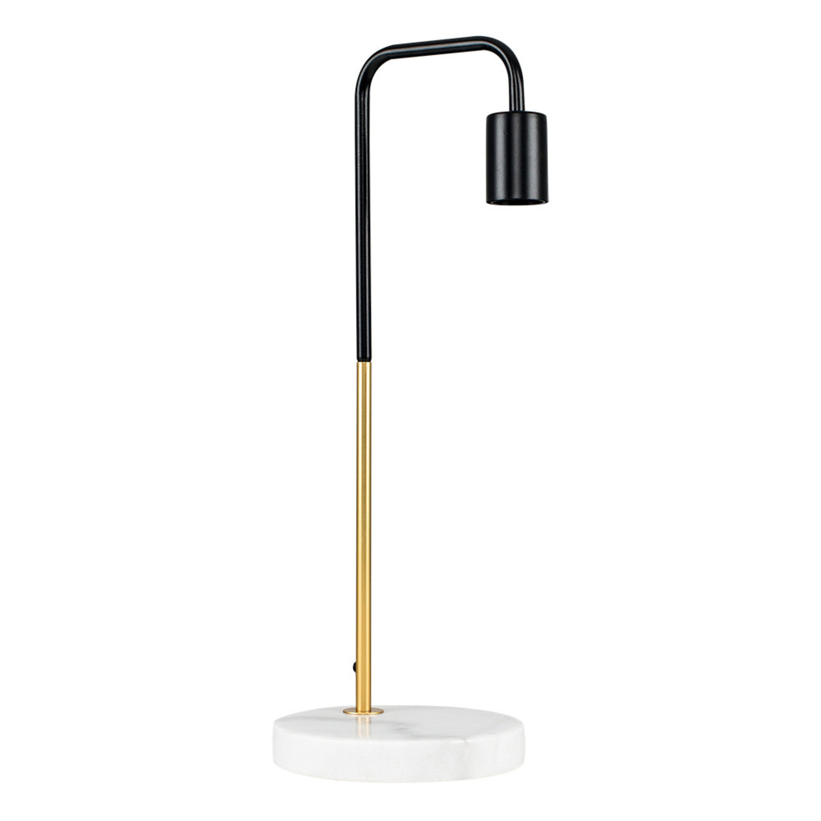 Steepletone Dimmable Single Bulb Deck Lamp - GOLD BLACK