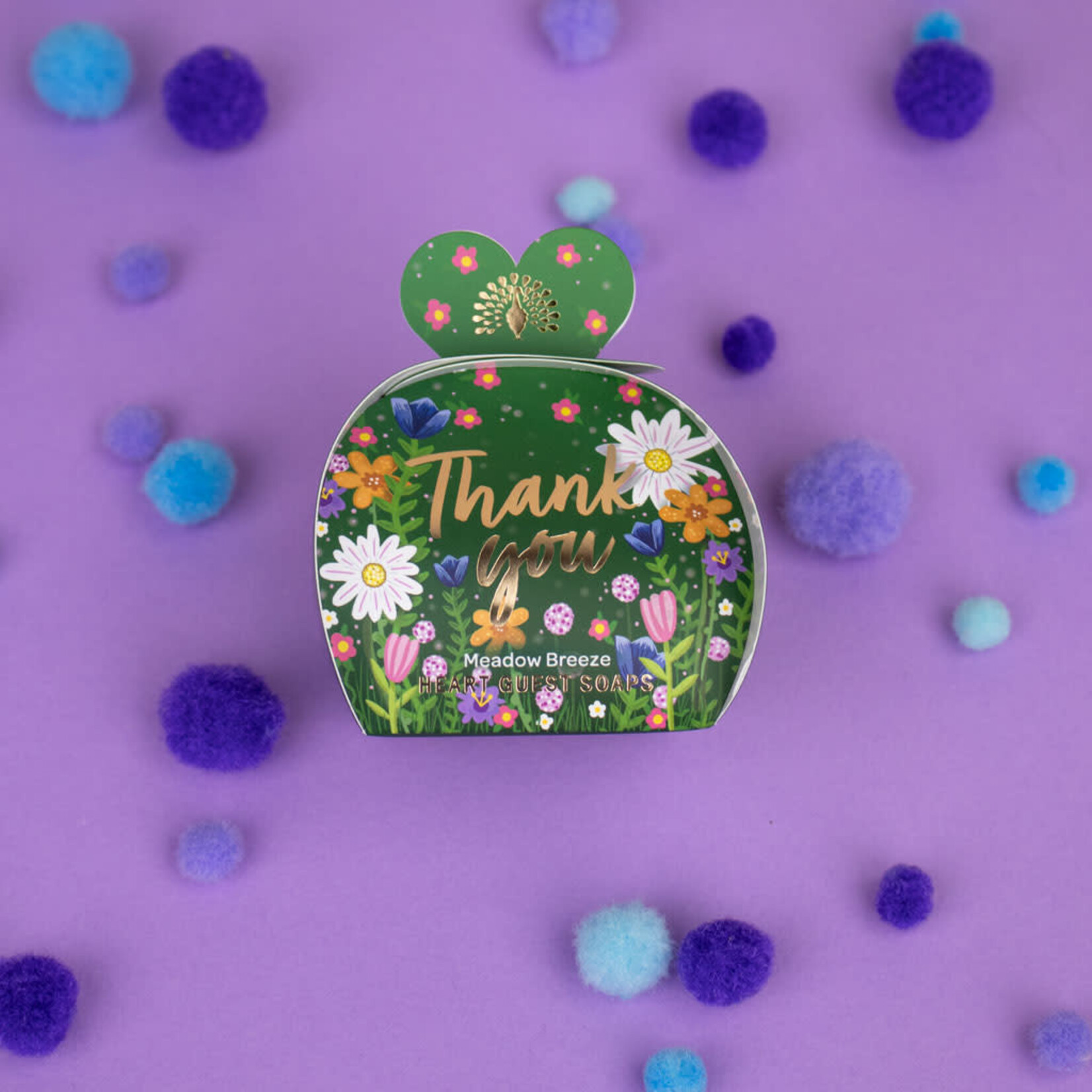 English Soap Company Occasions Meadow Breeze Thank You Heart Guest Soaps Teacher gift