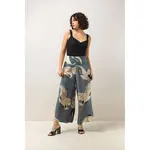 ONE HUNDRED STARS Stork Slate Crepe Palazzo Pant