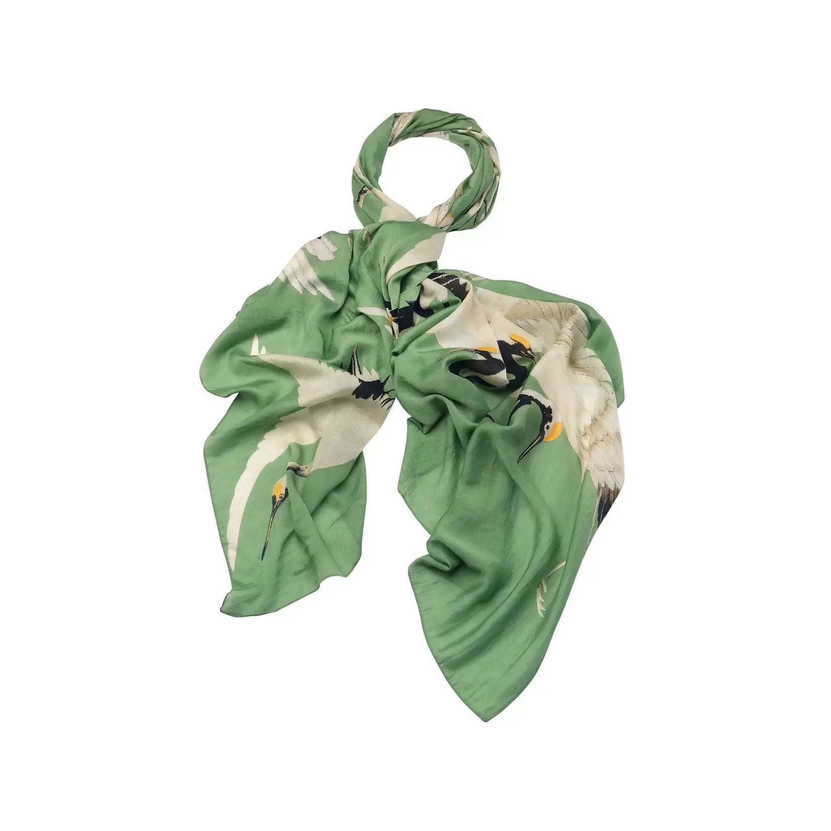 ONE HUNDRED STARS Stork Pea Green Scarf