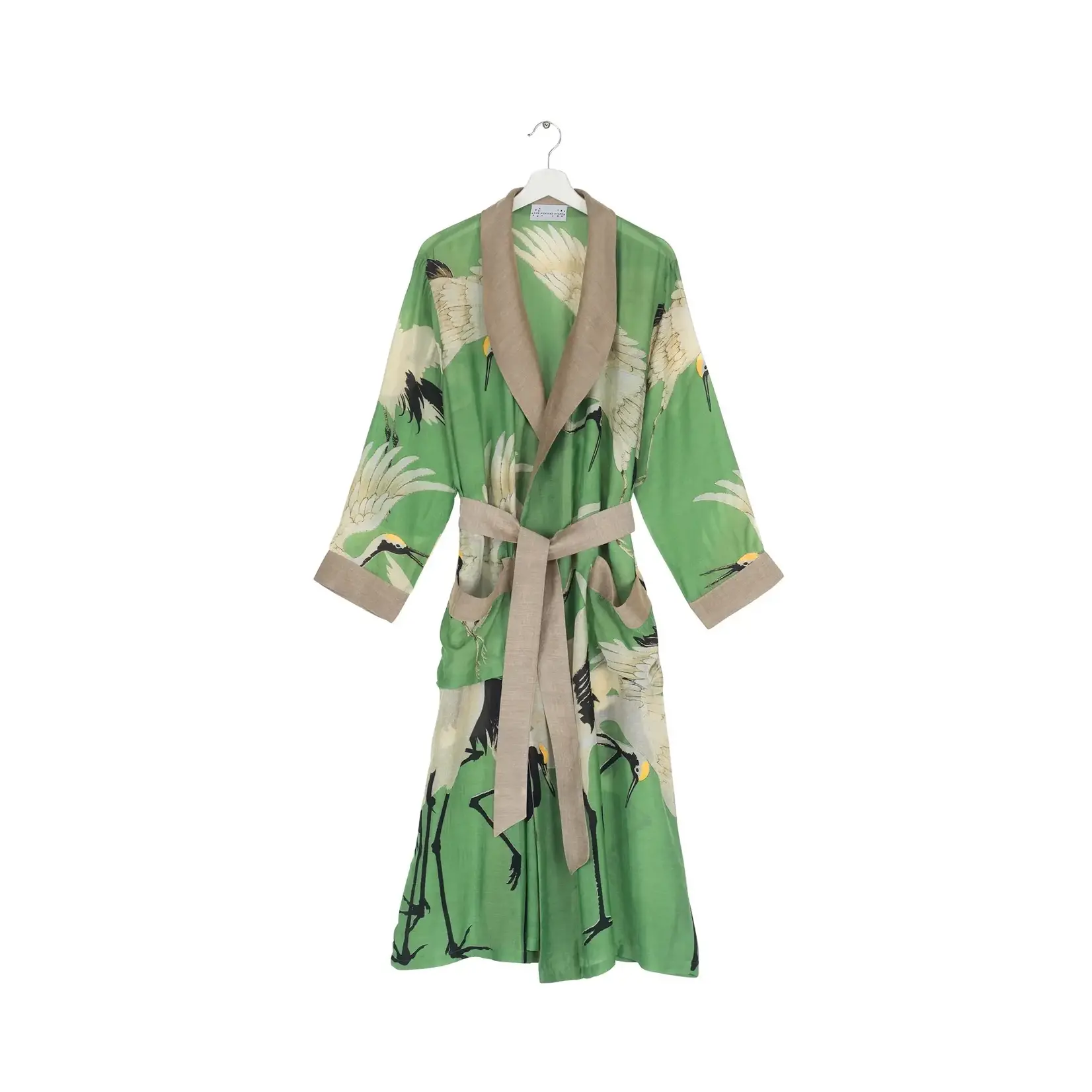 ONE HUNDRED STARS Stork Pea Green Gown