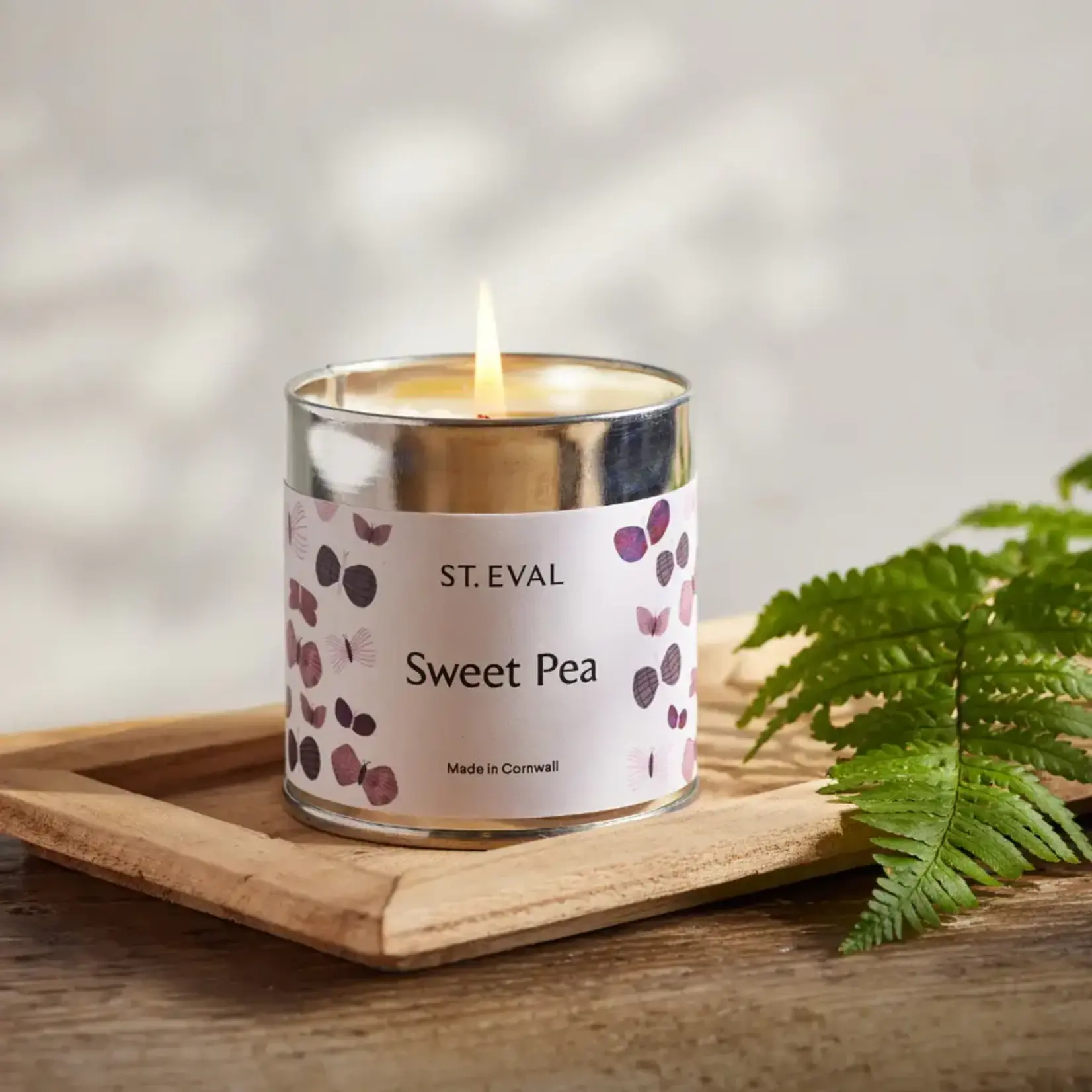 St. Eval St Eval Sweet Pea Nature's Garden Scented Tin Candle