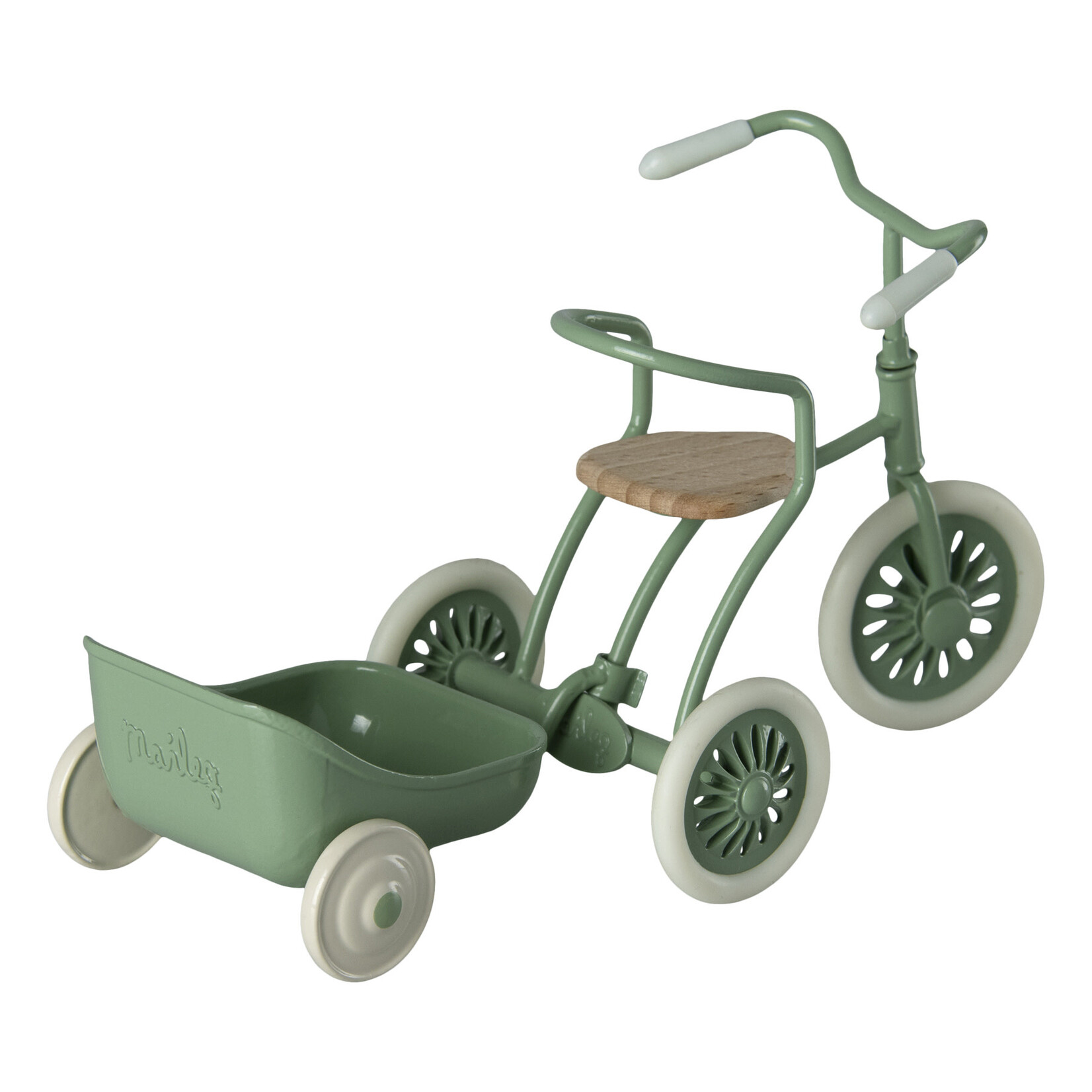 Maileg Maileg Tricycle hanger Green Trailer add on for Mouse