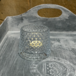 Grand Interiors Clear Glass Tea Light Holder Pontus DOTS SPOTTY