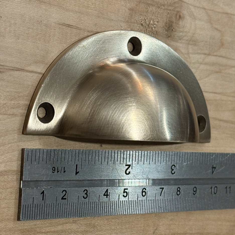 Cup Handle Basic Design Antique Brass Cast 96mm - Homebird House
