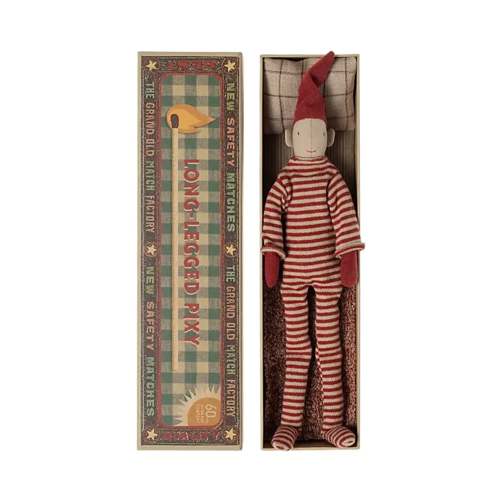 Maileg Maileg Long legged pixy in matchbox Small