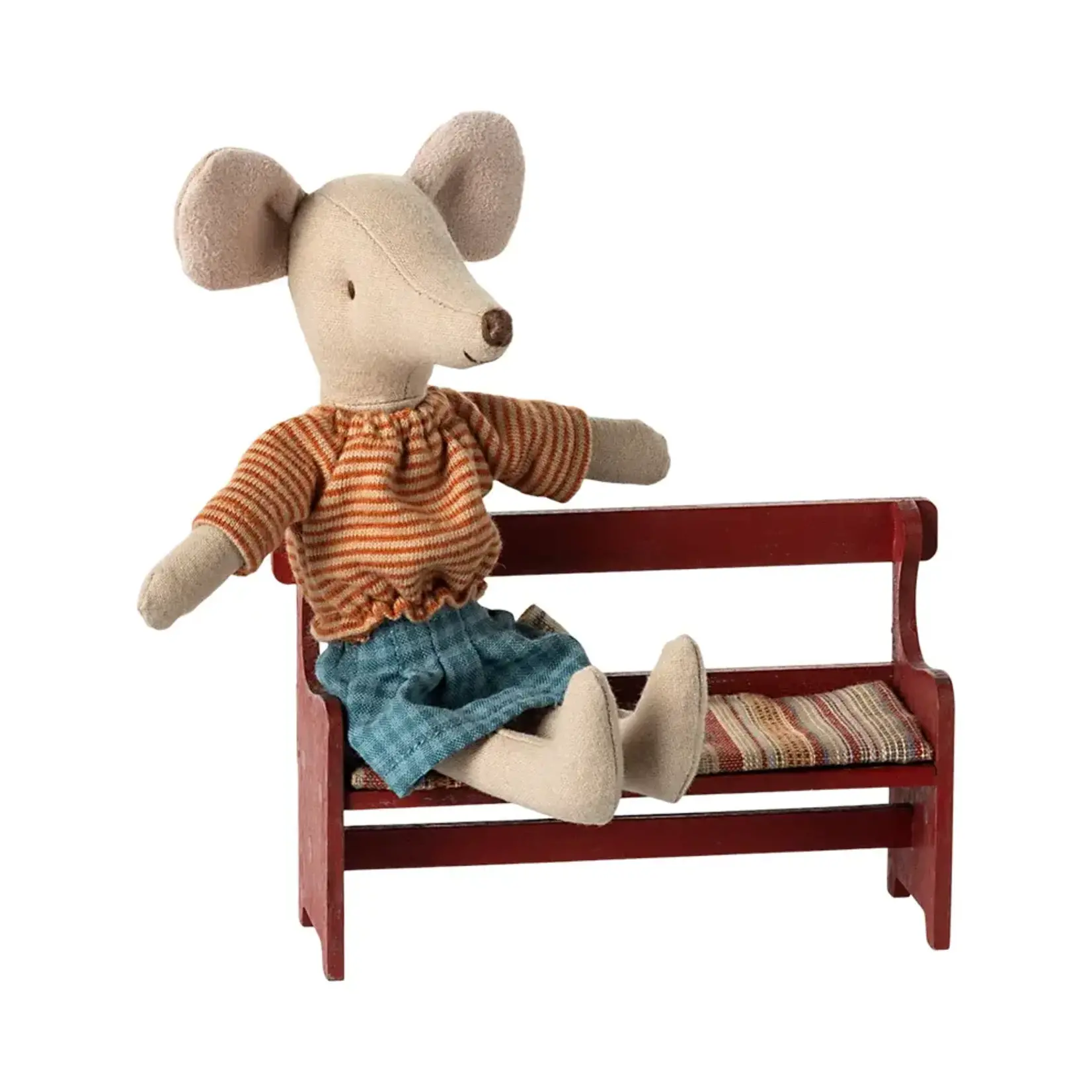 Maileg Maileg Bench for Mouse - Red
