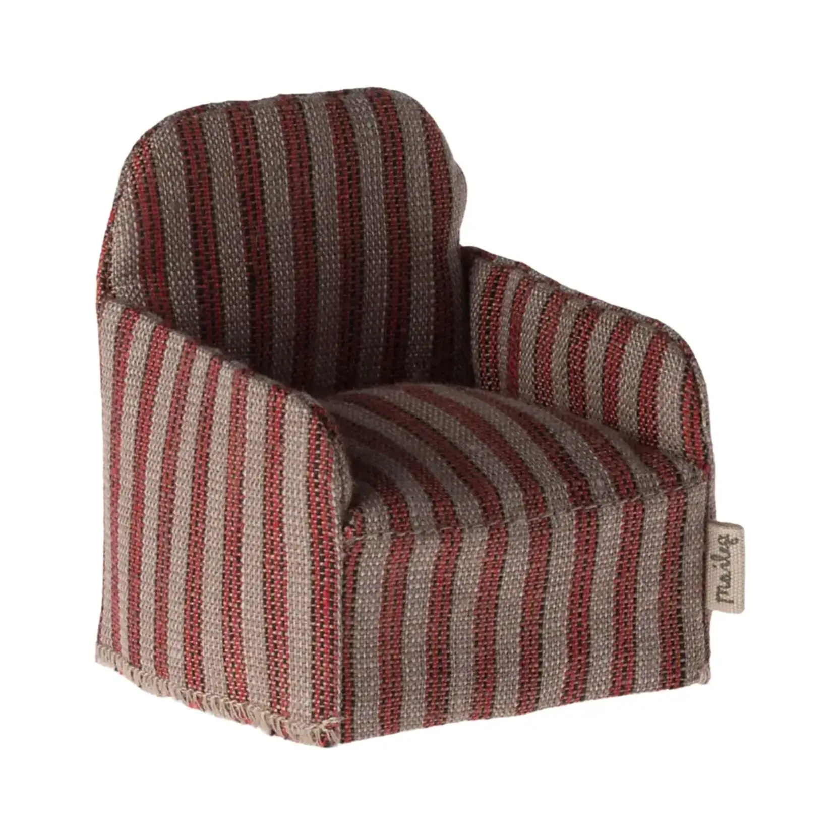 Maileg Maileg Folding Chair for Mouse - Red Stripe
