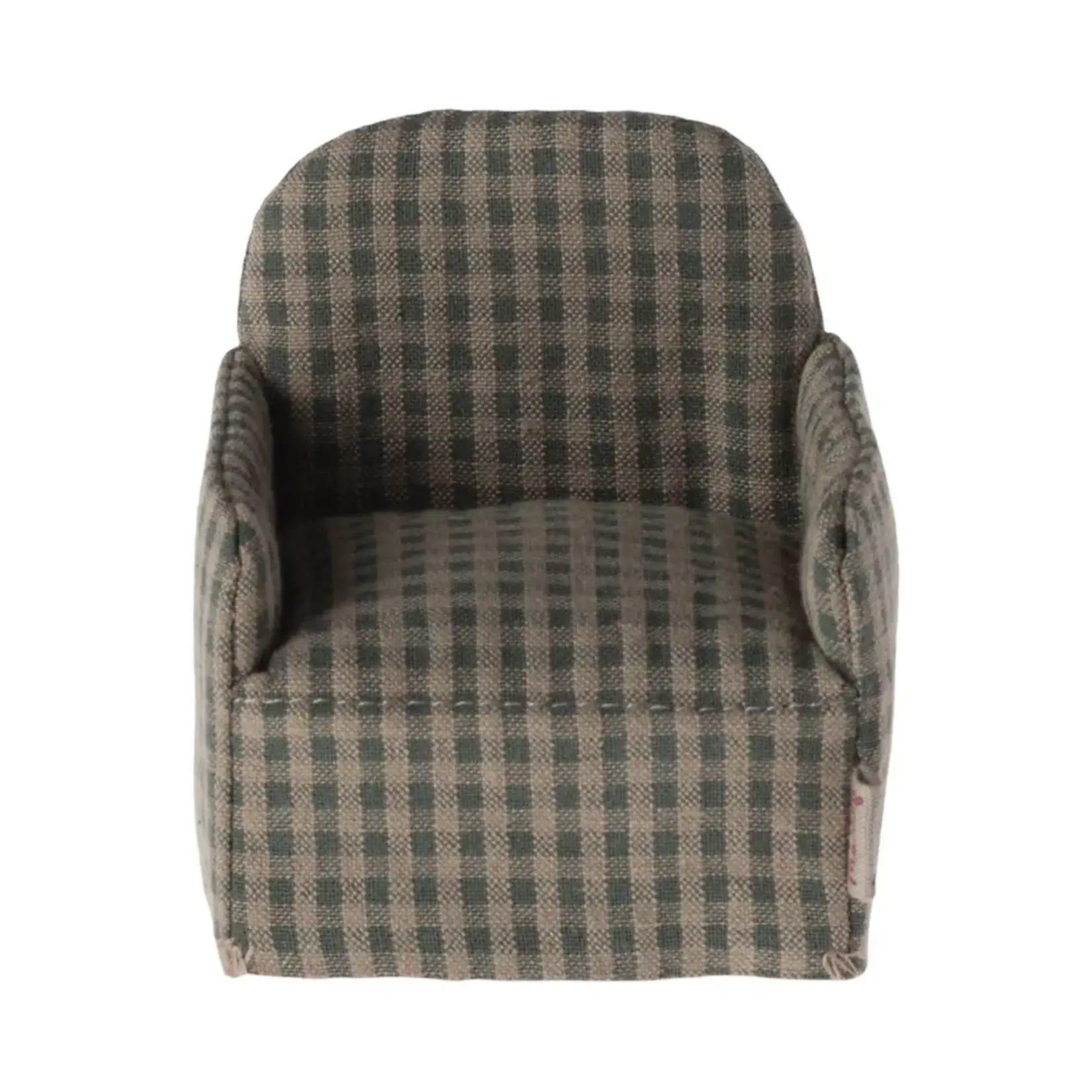 Maileg Maileg Folding Chair for Mouse - Green checker