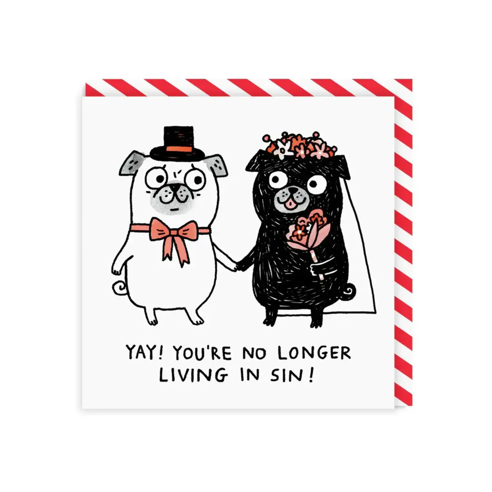 Ohh Deer Yay! You're No Longer Living In Sin Square Greeting Card