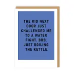 Ohh Deer Water Fight Greeting Card
