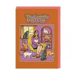 Ohh Deer Family Portrait Cats Greeting Card