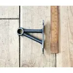 IRON RANGE Hook Rail Tapestry Curtain Rail Bracket Solid Grub Screw Cast Ant Iron Takes 15mm Rod