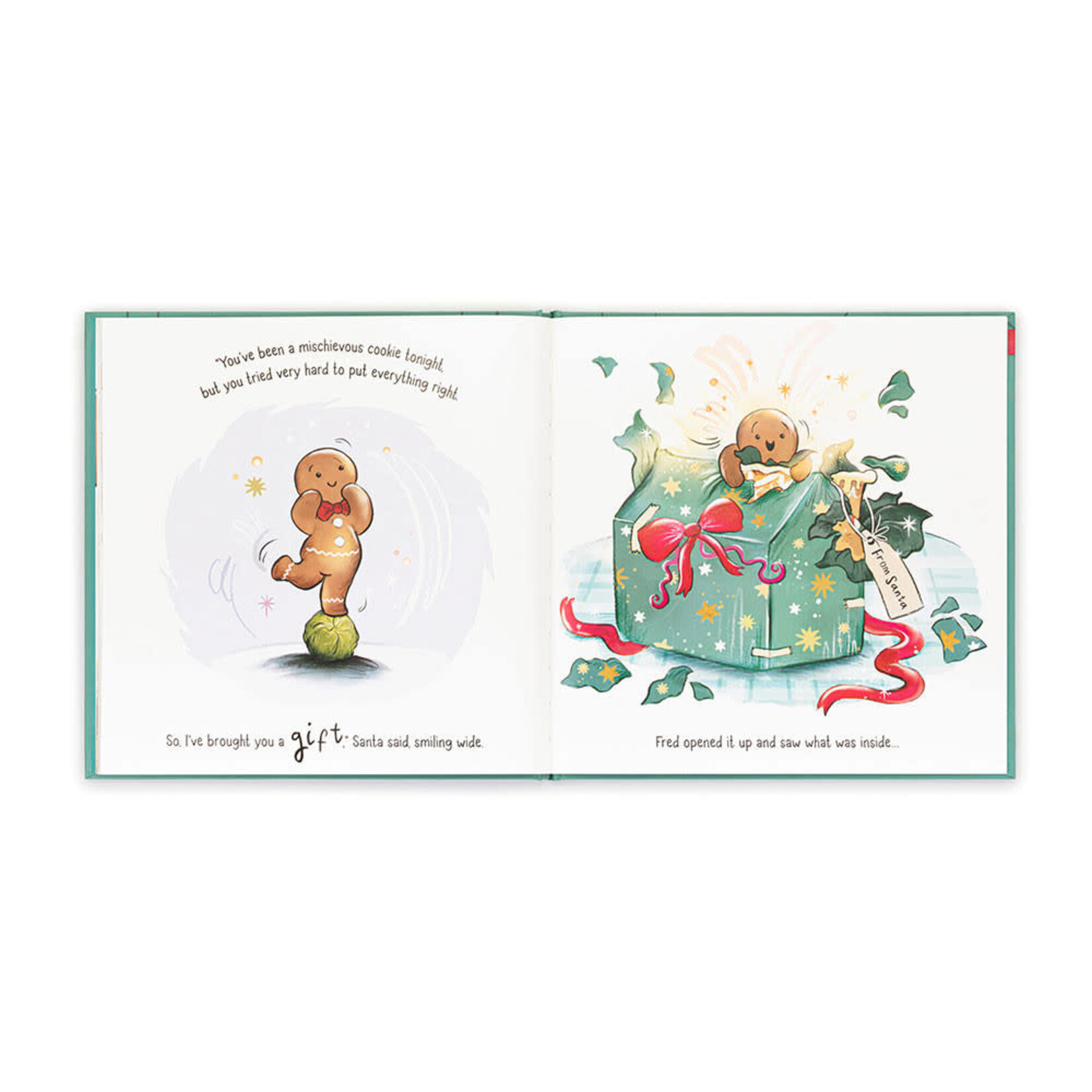 Jellycat Jellycat Gingerbread Fred Book