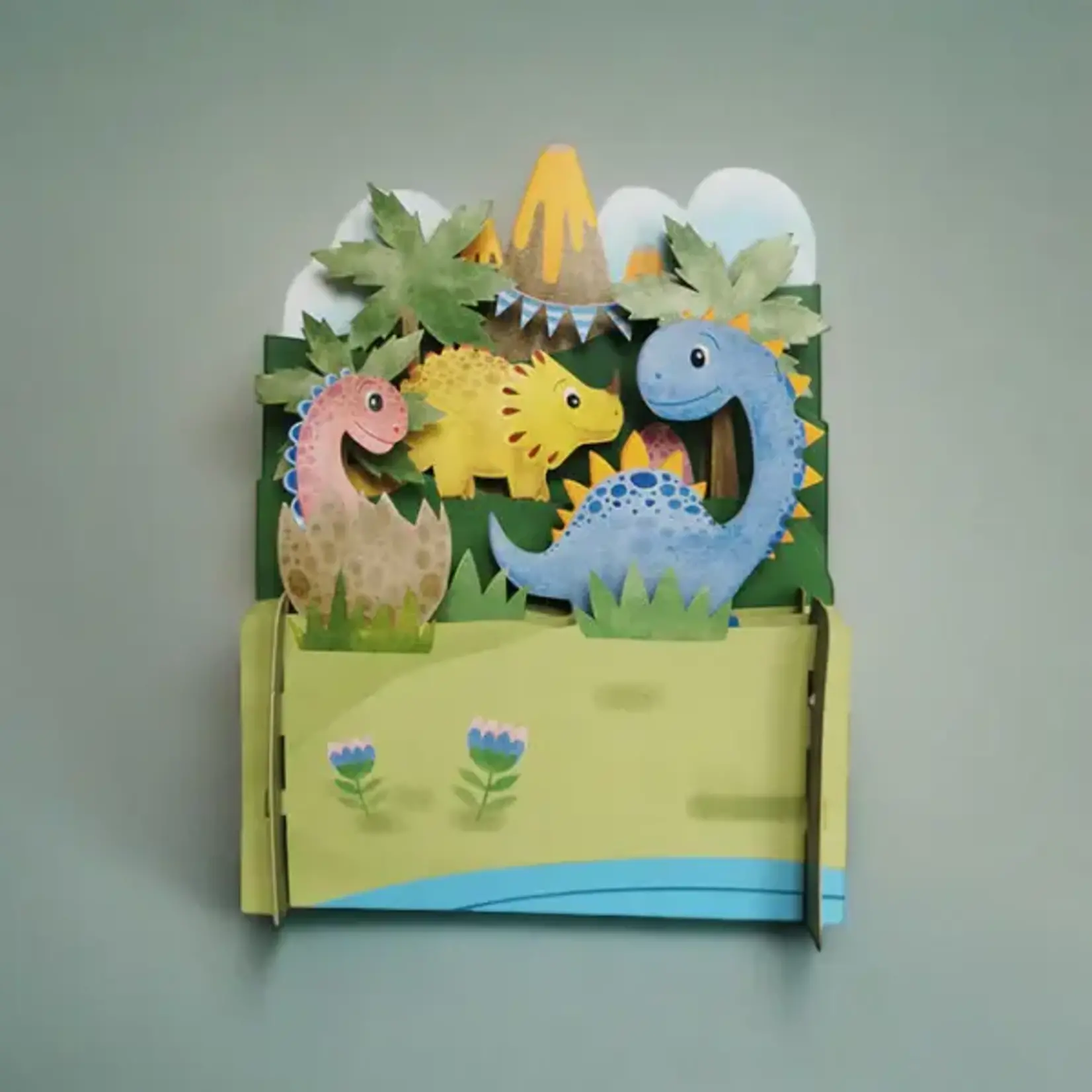 AllJoy Design Dinosaur 3D Pop Up Card