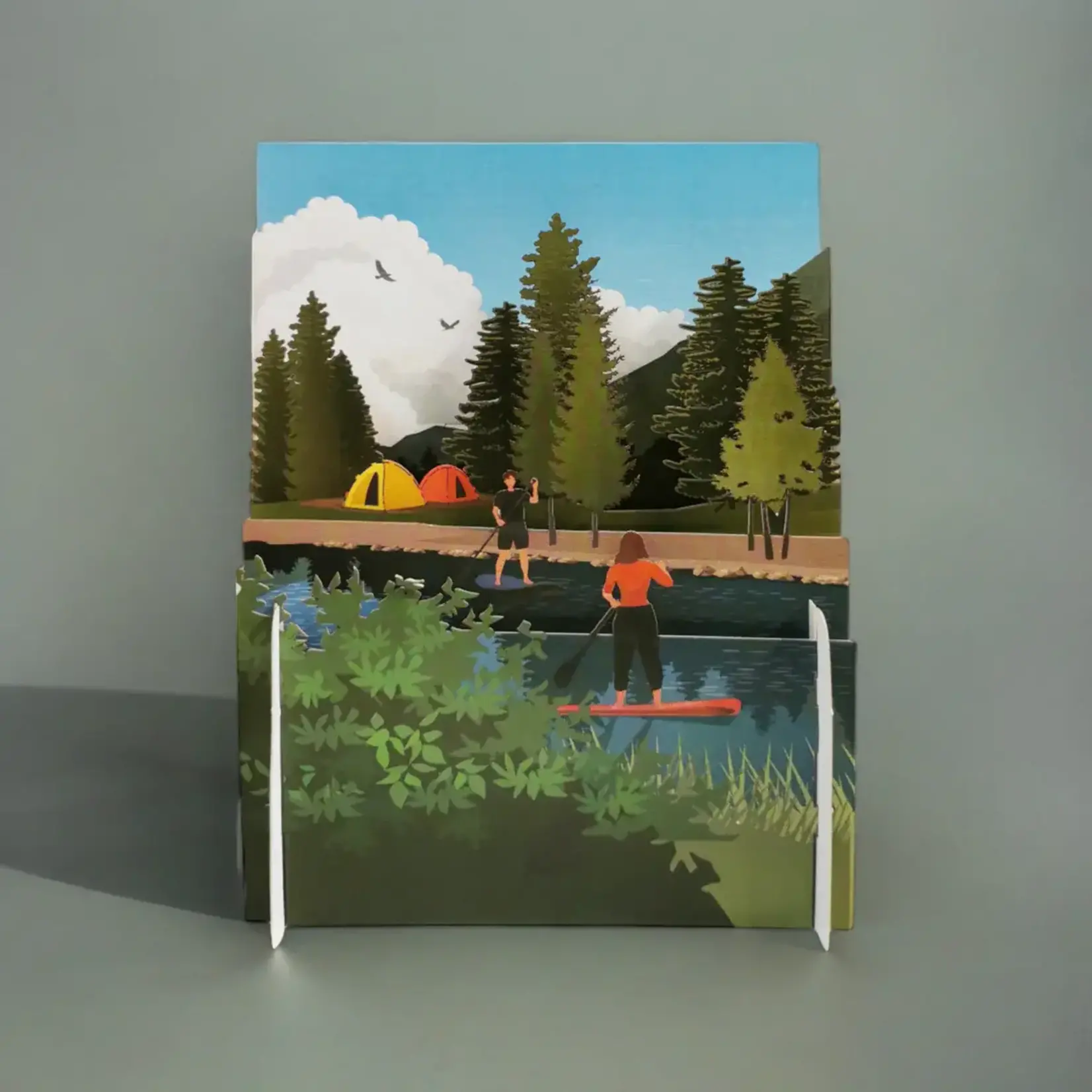 AllJoy Design Paddleboarding 3D Pop Up Card