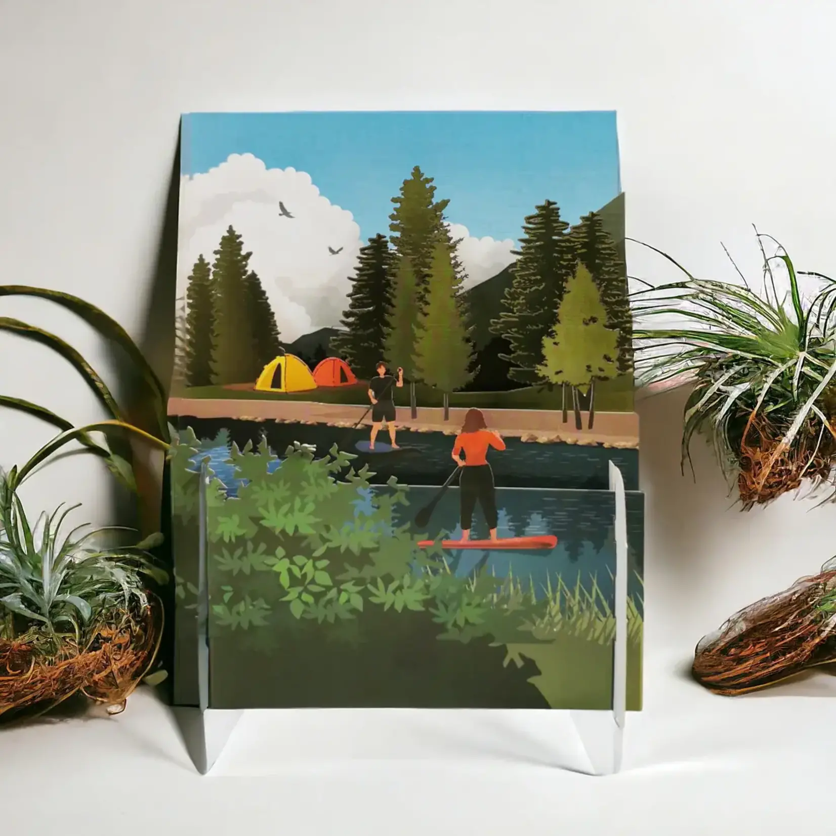 AllJoy Design Paddleboarding 3D Pop Up Card