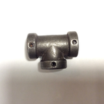 IRON RANGE 15mm pipe component t bar connector 90 degree Antique Iron