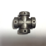 IRON RANGE 15mm pipe component cross connector 90 degree Antique Iron