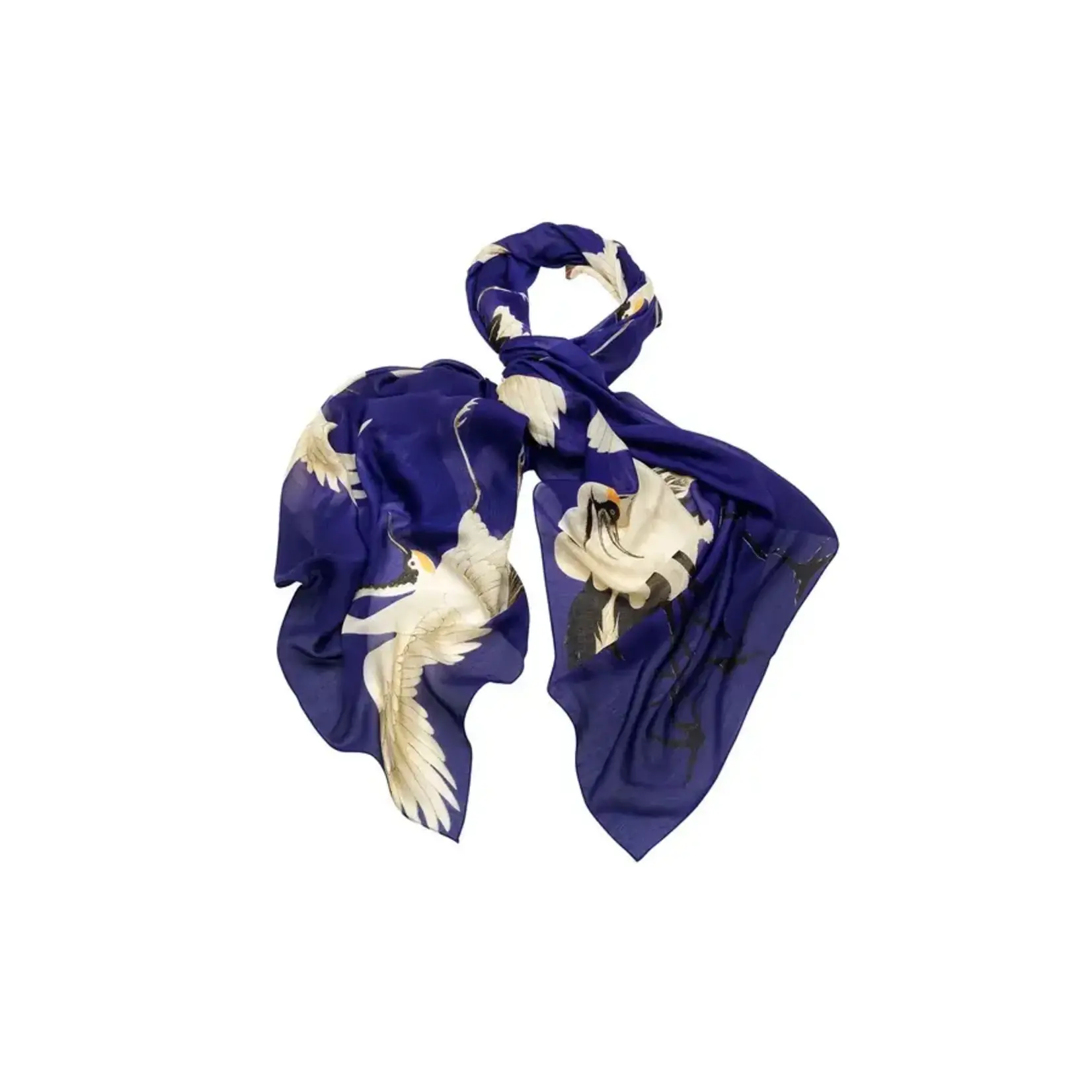 ONE HUNDRED STARS Stork Royal Blue Scarf