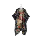 ONE HUNDRED STARS Primula Grey /Black Wool Throwover