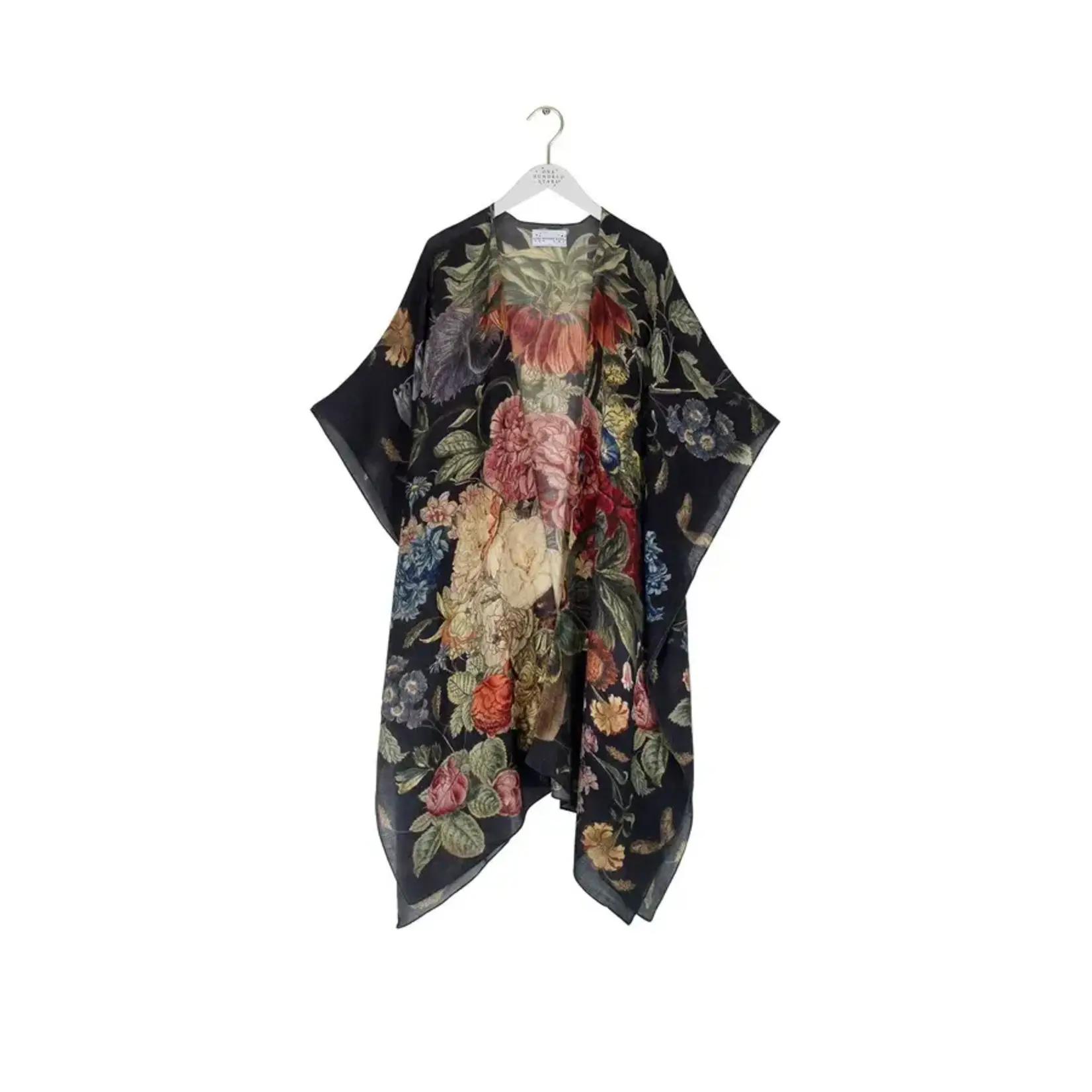 ONE HUNDRED STARS Primula Grey Black Wool Throwover