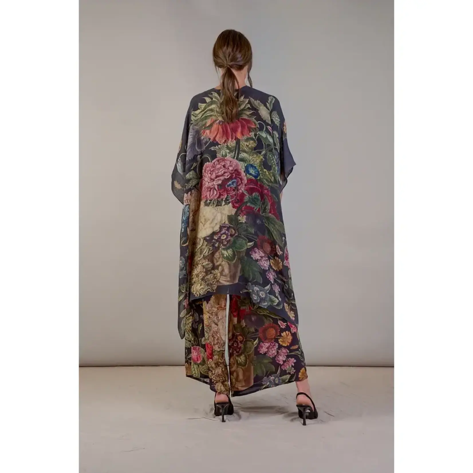 ONE HUNDRED STARS Primula Grey Black Wool Throwover