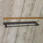 IRON RANGE Towel Rail Scroll Sides Ant Iron