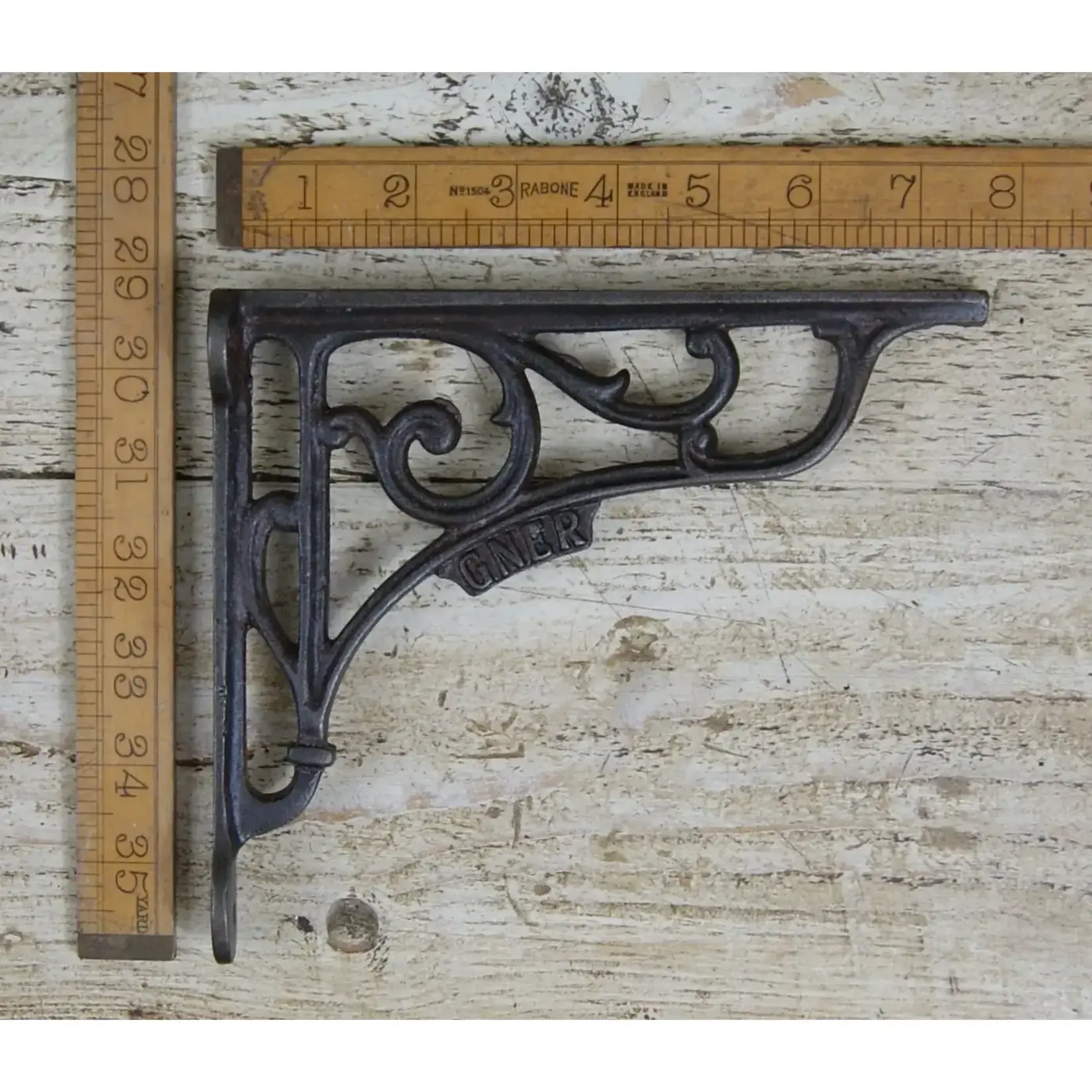 IRON RANGE Shelf Bracket GNER Cast Antique Iron 170mm x 190mm