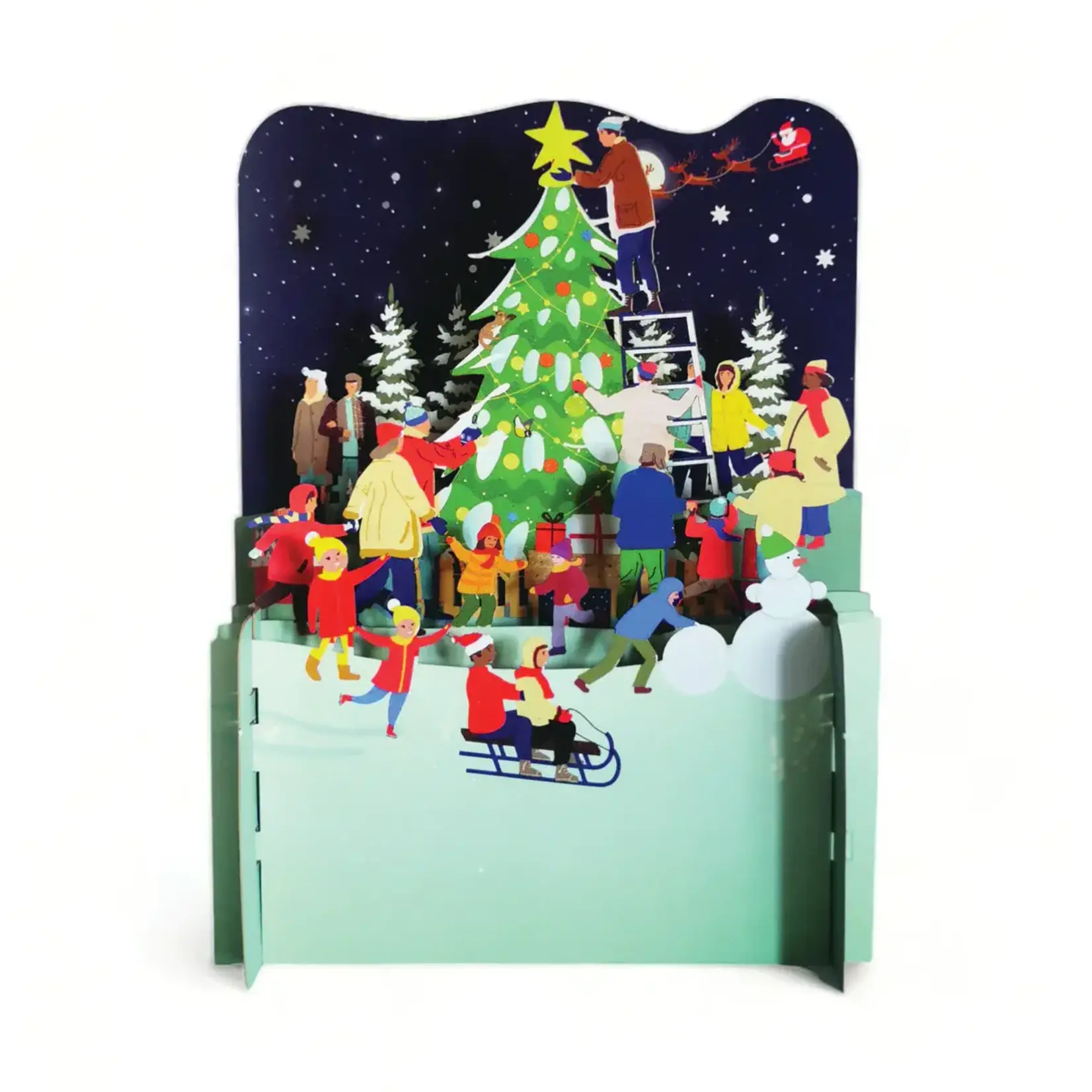 AllJoy Design Decorating Christmas Tree Card