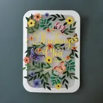 AllJoy Design Thinking of You Blue Floral Butterflies Laser Cut Card