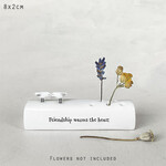 East of India Miniature Flower Stem Holder-Friendship warms the heart
