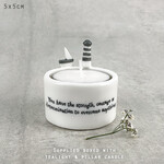 East of India You have the strength candle holder with tealight and pillar