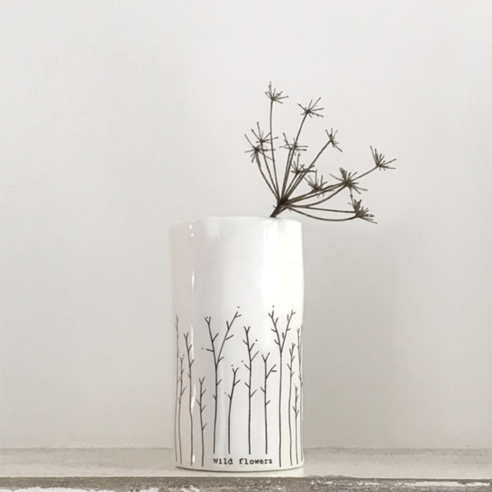 East of India Wild flowers Porcelain vase