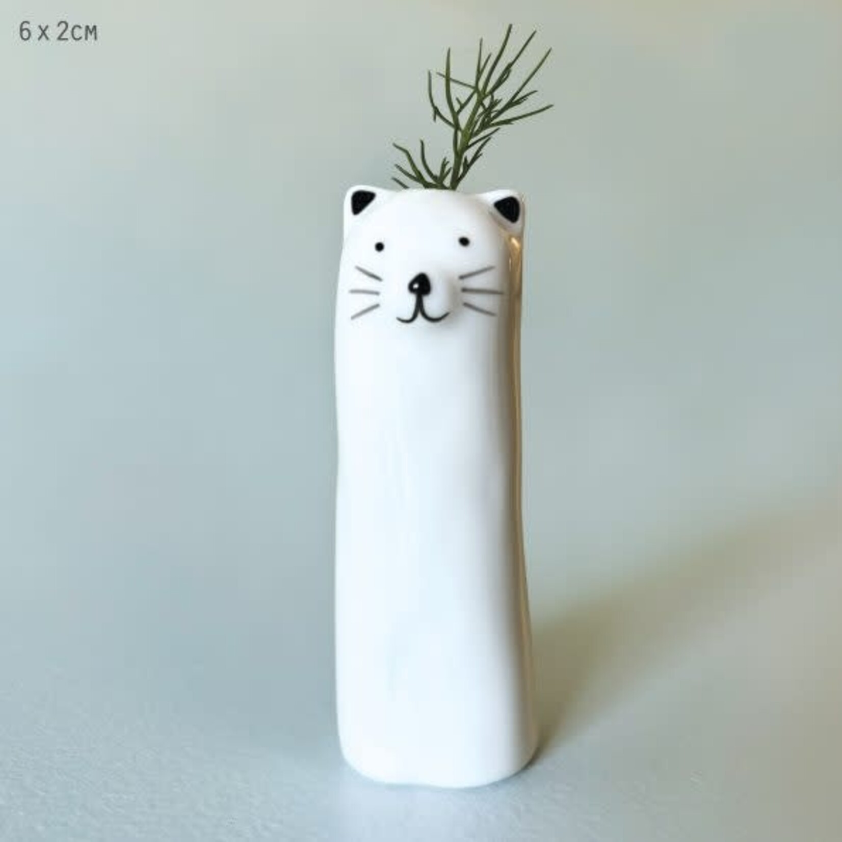 East of India Tall Cat Vase