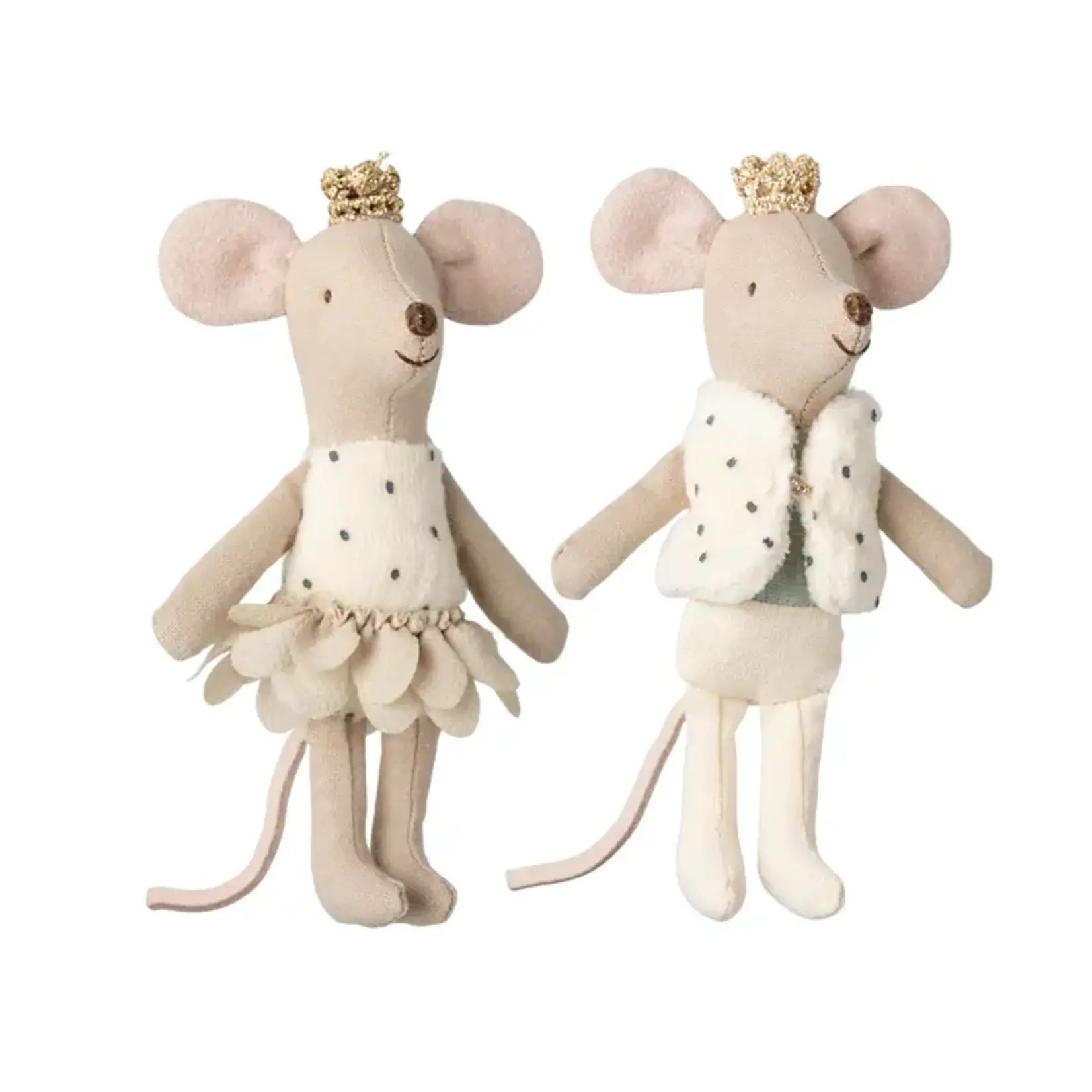Maileg Maileg Royal twins mice, Little sister and brother in matchbox
